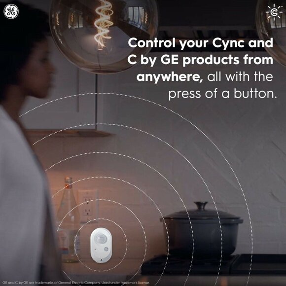 CYNC by GE Starter Kit Full Color 1 Smart Bulb + 1 Motion Sensor - Picture 7 of 14